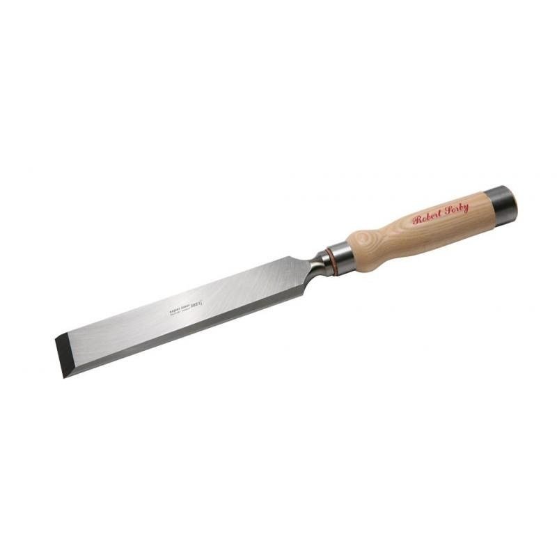 Robert Sorby timber framing chisel used for traditional timber frame courses in North Wales